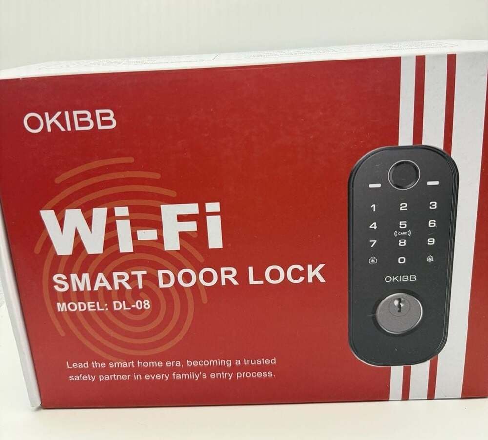 OKIBB Wi-Fi Smart Door Lock Model DL-08 Black